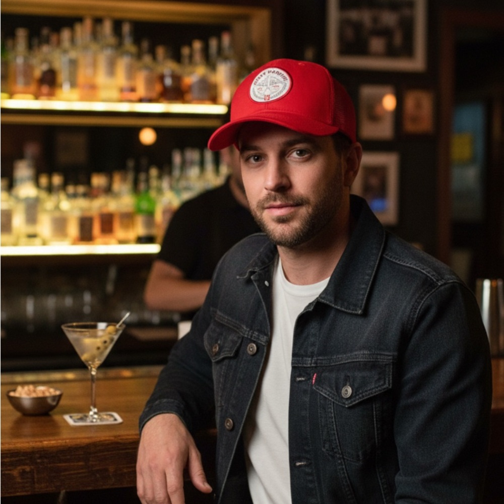 Ketel One Snapback Hat Red Embroidered Dirty Martini Logo NWOT